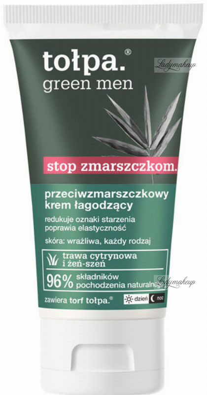 Tołpa - Green Men - Przeciwzmarszczkowy krem łagodzący do twarzy dla mężczyzn - 50 ml