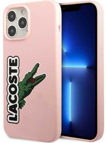 Lacoste Etui Hardcase Silicone Head Crocodile do iPhone 13 Pro Max, różowe