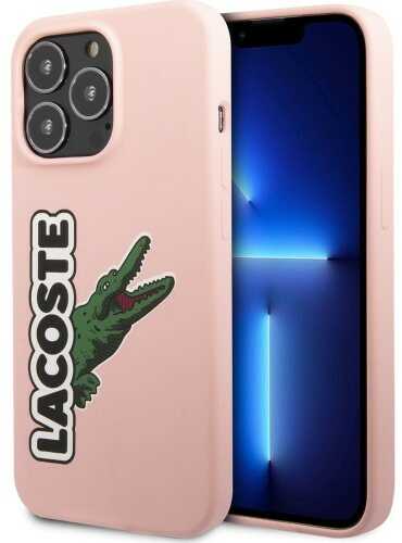 Lacoste Etui Hardcase Silicone Head Crocodile do iPhone 13 Pro, różowe