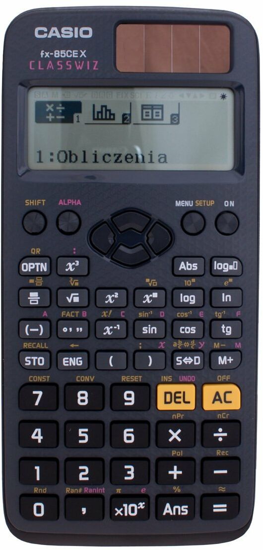 Casio Kalkulator FX-85CEX ClassWiz - menu w języku polskim
