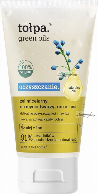 Tołpa - Green Oils - Żel micelarny do mycia twarzy, oczu i ust - 150 ml