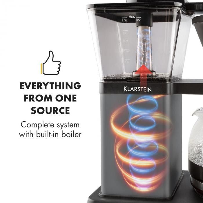 Klarstein GrandeGusto ekspres do kawy 1690W1,3l pre-infusion 96 C czarny