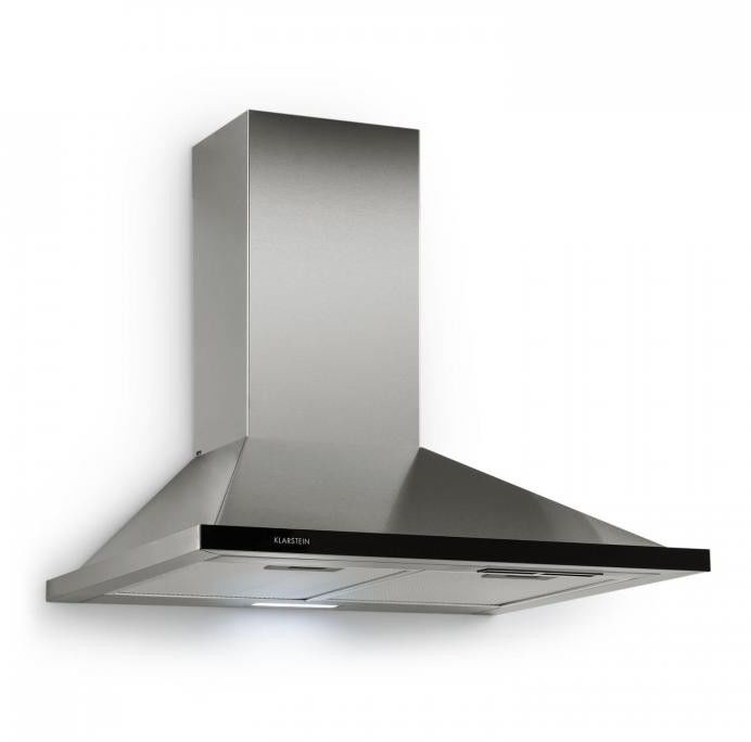 Klarstein Galina okap kuchenny wyciąg 60 cm 350 m/h LED stal nierdzewna szkło akrylowe