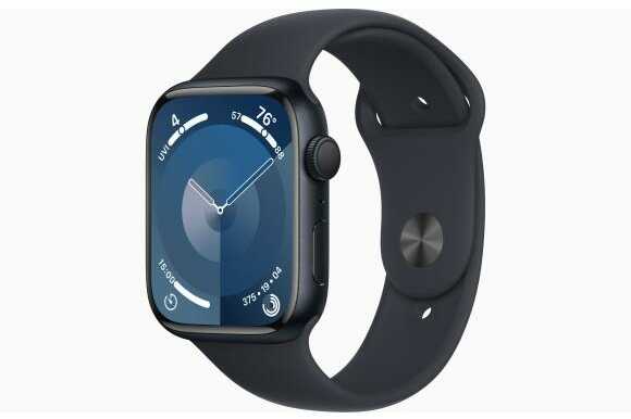 Apple Watch Series 9 GPS koperta 45mm z aluminium Północy pasek sportowy Północy S/M Smartwatch