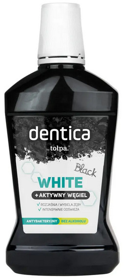 TOŁPA DENTICA Black White płyn do higieny jamy ustnej 500 ml