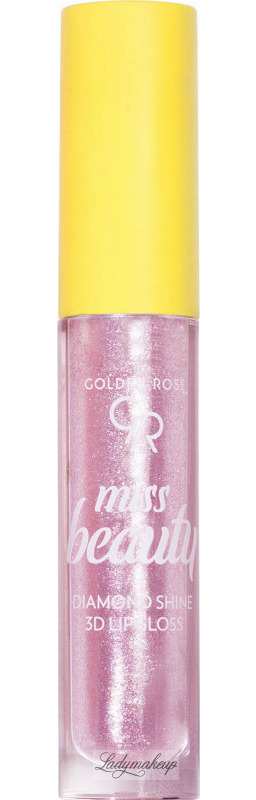 Golden Rose - Miss Beauty - Diamond Shine 3D Lipgloss - Błyszczyk do ust - 4,5 ml - 01 Pink Trip