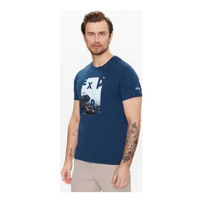 Regatta T-Shirt Breezed III RMT273 Granatowy Regular Fit