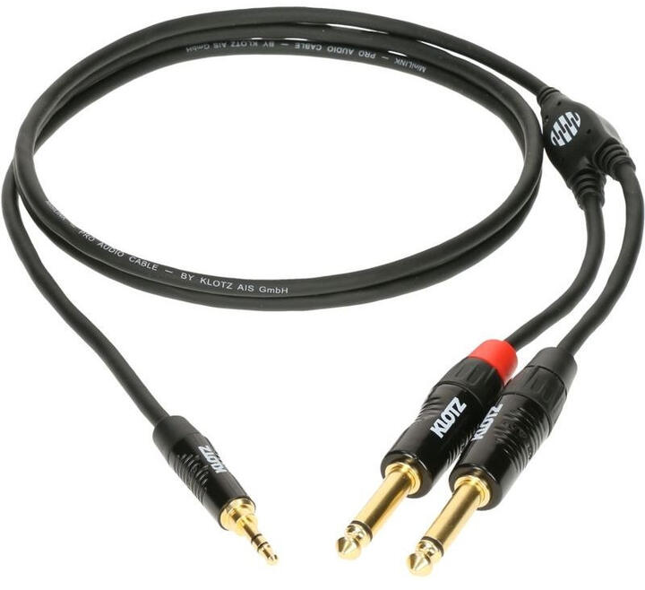 KLOTZ Minilink PRO KY5-150 mini jack 3.5 mm - 2 x jack 6.35 mm - 1.5 m +9 sklepów - przyjdź przetestuj lub zamów online+