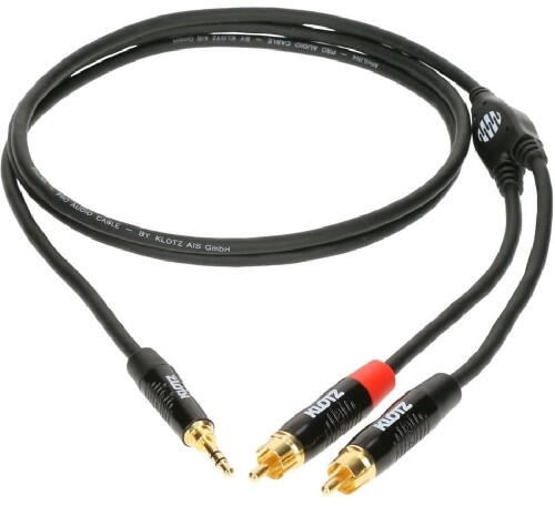 KLOTZ Minilink PRO KY7-090 mini jack 3.5 mm - 2 x RCA - 0.9 m +9 sklepów - przyjdź przetestuj lub zamów online+