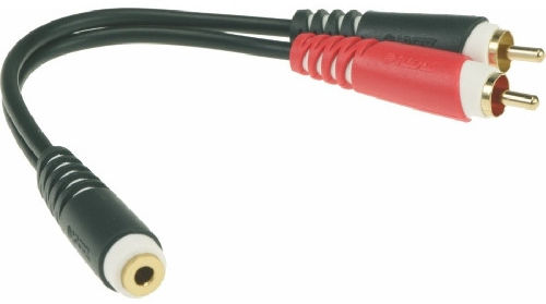 KLOTZ AYS-6 adapter 2xRCA male - 1x jack 3.5 mm female +9 sklepów - przyjdź przetestuj lub zamów online+