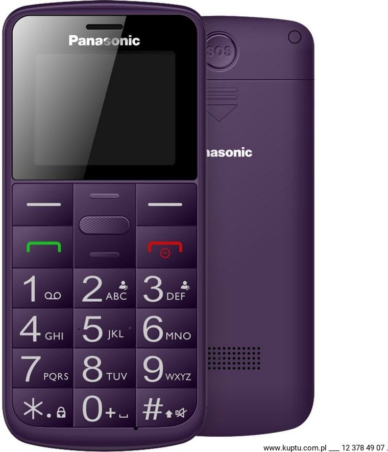 Panasonic KX-TU110EXV, telefon GSM fioletowy