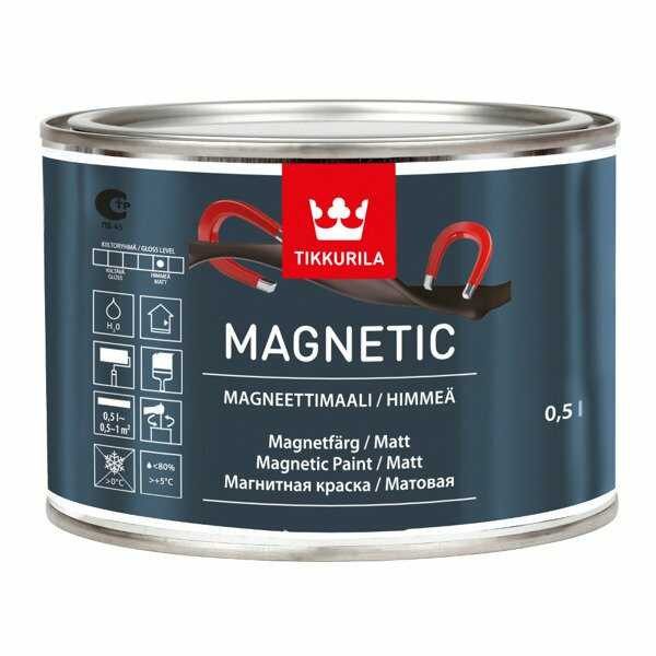Farba magnetyczna Tikkurila Magnetic 0,5L Szara