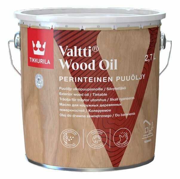 Tikkurila Valtti Wood Oil Akva 2,7L bezbarwny