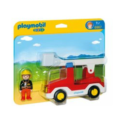 Playmobil, klocki Wóz strażacki z drabiną, 6967