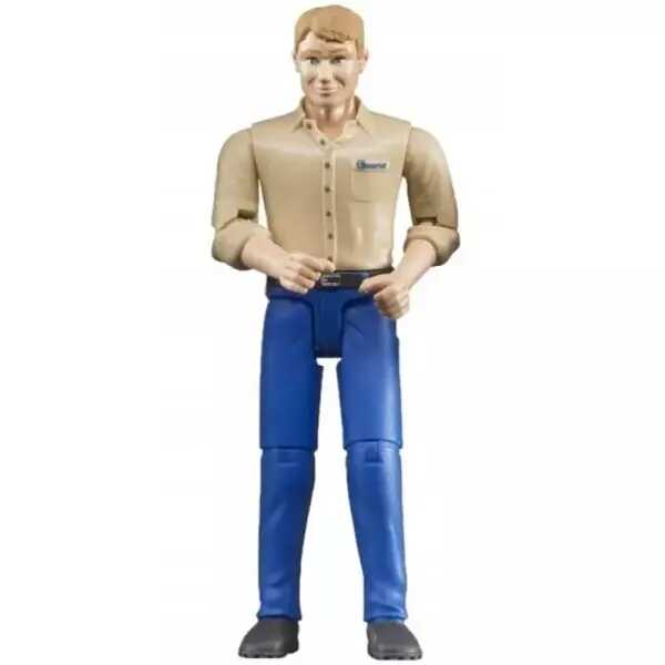 Figurka mężczyzny w niebieskich dżinsach - Bruder
